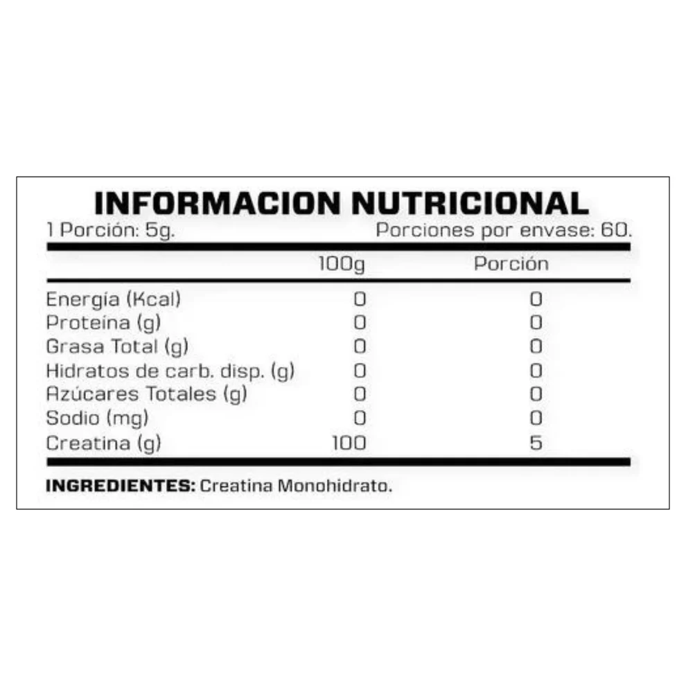 CREATINA MONOHIDRATADA 300 GR - BRIAHLABS - Imagen 2