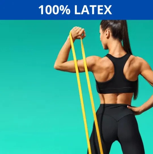 Banda Elastica De Resistencia Power Band Latex 208cm Fitness - Imagen 4